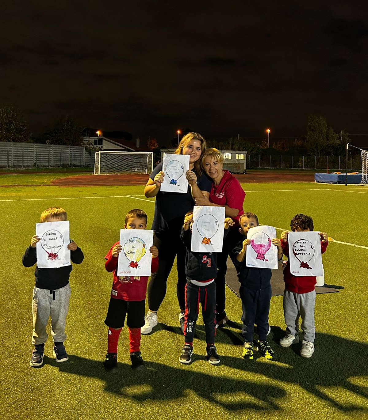 Piccoli Campioni celebrano i Diritti dei Bambini con un Allenamento Speciale